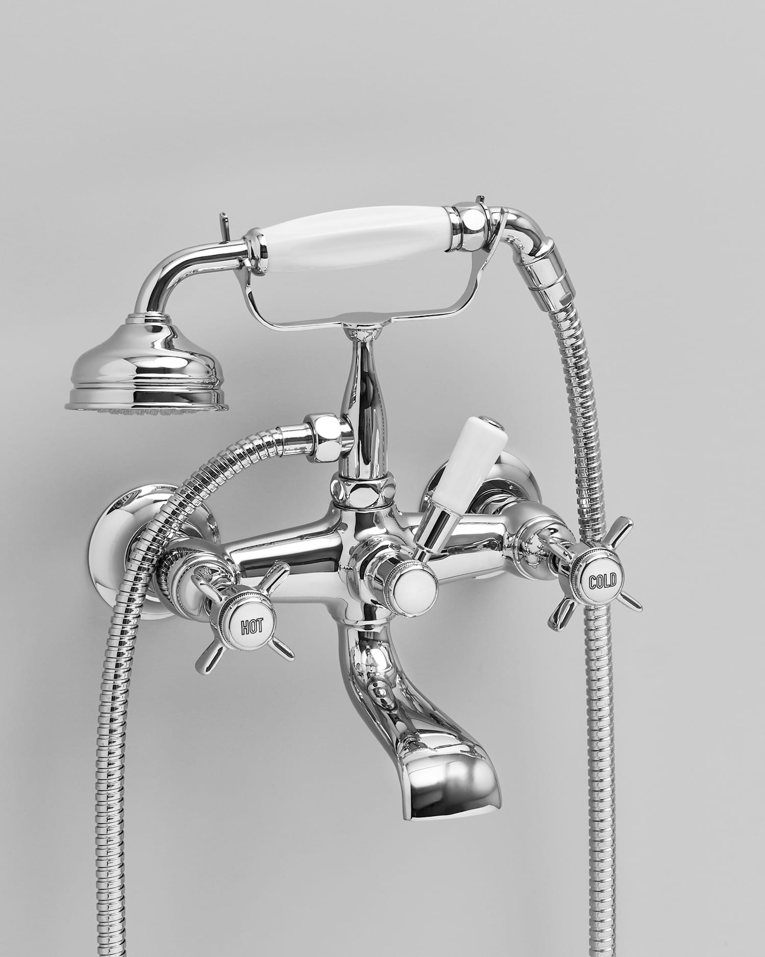 Massive Telefonarmatur für Badewanne